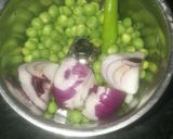 A picture of step 1 of Green peas heart kabab.