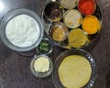 A picture of step 1 of Papad Curry (Dahi Papad Sabzi).