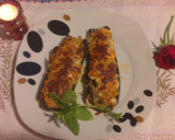 Foto del paso 8 de la receta: Berenjenas rellenas de salmón y merluza