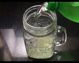 A picture of step 2 of Blue Lagoon Mocktail.