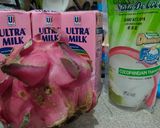 Foto langkah ke 1 dari resep Sup Buah Naga Nata de Coco.