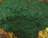 A picture of step 5 of Palak paneer.