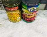 A picture of step 1 of Healthy beans and corn 🌽 salad 🥗.