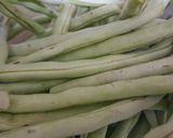 Hình bước làm 1 của món Tim cật xào đậu que