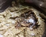 A picture of step 1 of Moong dal pakoda with chutney.