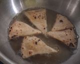 A picture of step 2 of Tortilla papdi chaat.