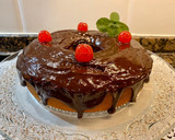 Foto del paso 15 de la receta: Bizcocho de mantequilla y naranja con ganache de chocolate