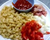 รูปขั้นตอนการทำที่ 2 ของ ผัดมักกะโรนีไก่