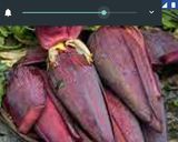 A picture of step 1 of Banana flower curry.