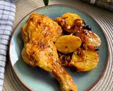 Foto del paso 6 de la receta Muslo de pollo con ciruelas y patatas en Airfryer