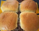 A picture of step 9 of Cheeseburger sliders with paprika wedges.