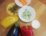 A picture of step 1 of Sicilian Sweet and Sour Caponata 💗.