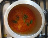 A picture of step 5 of Tangy Green Mung(moong) curry.