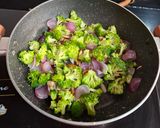 A picture of step 2 of Broccoli Almond soup.