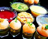 A picture of step 11 of Golgappa with 4 Flavorful Waters.