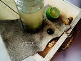 Air detoks beri biru dan limau