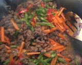 Foto langkah ke 2 dari resep Tumis Buncis wortel Daging.