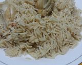 A picture of step 7 of Yakhani pulao.