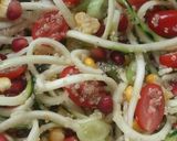 A picture of step 4 of Vickys Quinoa, Courgette & Pomegranate Salad, Gluten, Dairy, Egg, Soy & Nut-Free.