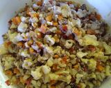 Foto del paso 3 de la receta: Coliflor gratinado con carne y zanahorias