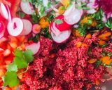 A picture of step 2 of Beetroot quinoa salad.