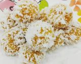Foto langkah ke 6 dari resep Kelpon Labu Kuning🎃, Enak kenyal dan meletus 🎆saat dimakan🏆.