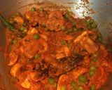 A picture of step 7 of Matar Mushroom Masala.