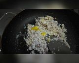 A picture of step 2 of Narkel chhap Sandesh Coconut Sandesh.