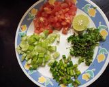 A picture of step 1 of Sushla breakfast recipe😋😋.