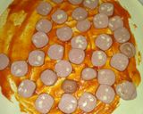 Foto del paso 1 de la receta: Hojaldre relleno de salchichas con 3 quesos