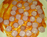 Foto del paso 1 de la receta: Hojaldre relleno de salchichas con 3 quesos