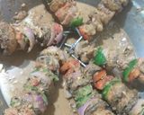 A picture of step 2 of Mushroom Tikka.