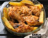 Foto langkah ke 6 dari resep Ayam Panggang Bumbu Bawang Putih & Paprika | Garlic Roasted Chicken with Bell pepper.