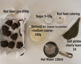 A picture of step 1 of Wagashi "Domyouji" : A Well-known Japanese Mochi sweet.