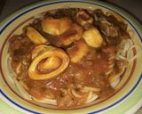 Foto del paso 4 de la receta: Espagueti con Rabas