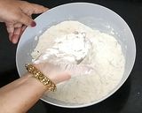 A picture of step 2 of Mathri.