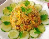 Hình bước làm 6 của món Cơm chiên cá trứng