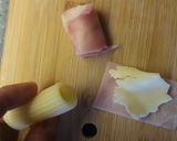 Foto del paso 1 de la receta: Rigatoni "al forno" rellenos de jamón y queso