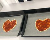 Une image de l'étape 1 de Pizza cœur avec œufs de caille.