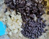 A picture of step 7 of Oreo banana bread.
