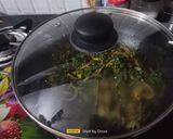 A picture of step 5 of Green Amaranth Leaves Sabji.