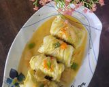 Foto langkah ke 6 dari resep Sawi Gulung isi Ayam.