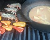 A picture of step 5 of Prawn satay.