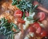 Tejszínes, gombás, zöldbabos csirkemell recept fázis 2 fotója