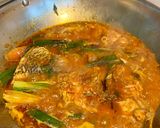 Gambar langkah 4 resipi Asam Pedas ikan Jenahak.