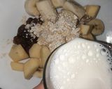 A picture of step 1 of Oats and dates milkshake.