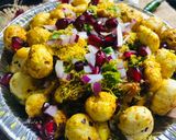A picture of step 3 of Mahkana Bhel.