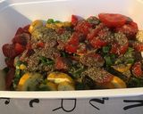 Une image de l'étape 5 de Courgettes jaunes aux tomates, poivrons verts et herbes de Provence.