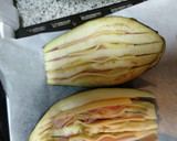 Foto del paso 2 de la receta: Berenjena rellena de jamón York y queso