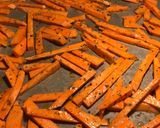 Sült édesburgonya 2 féle mártogatóssal 🍟 recept fázis 1 fotója
